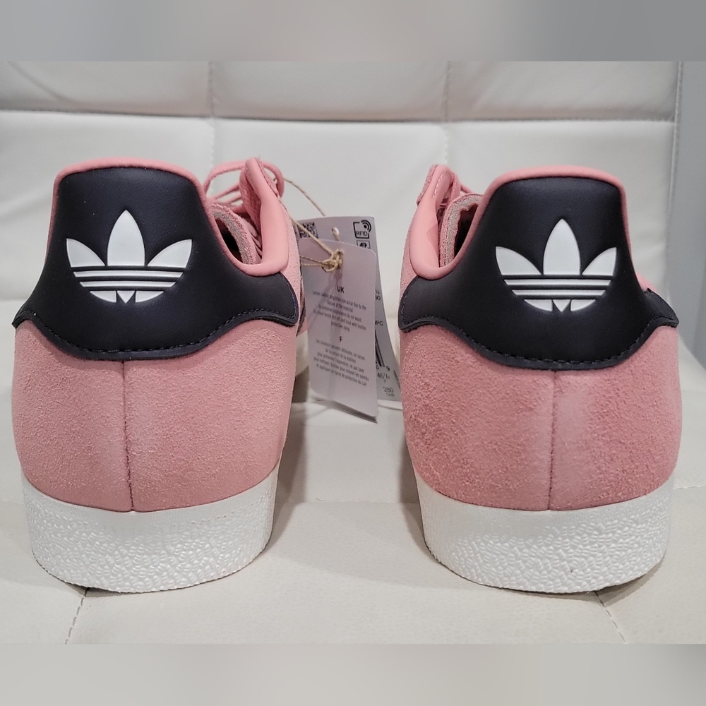 Adidas Gazelle shoe Glow Pink/Aurora Black/Core White Mens Size 11 - Picture 4 of 9